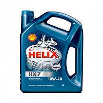 Shell Helix HX7 Масло моторное полусинтетическое 10w40 4л 1шт/4шт